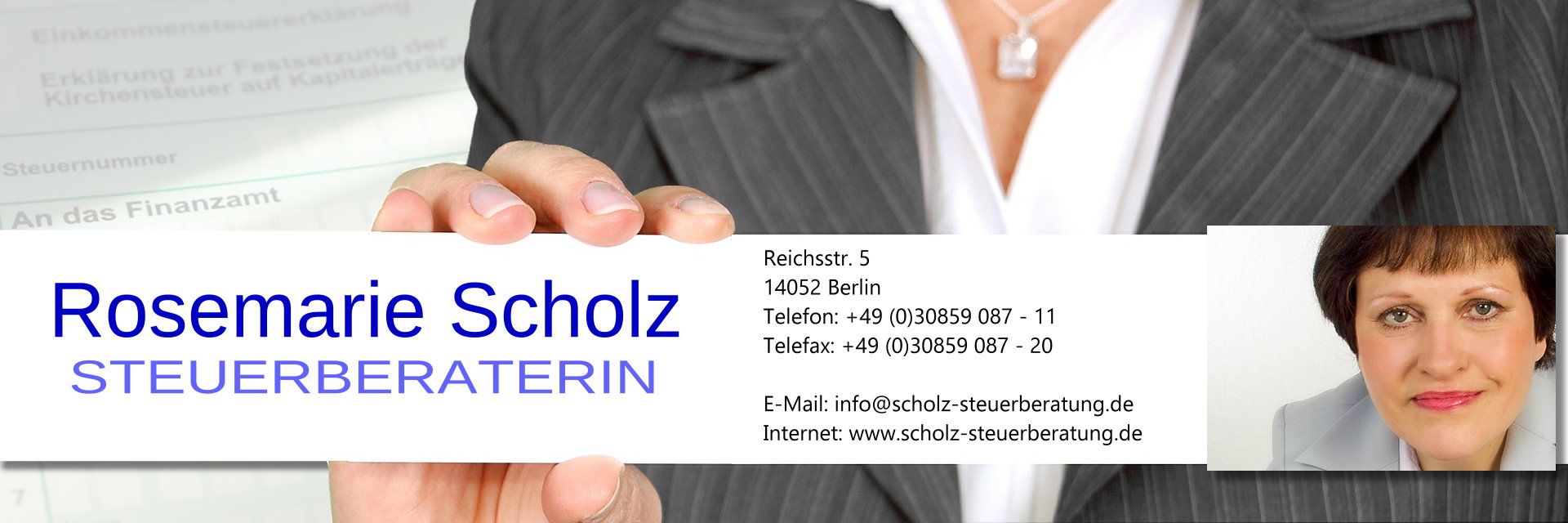 Datenschutz - Steuerberatung Berlin - Rosemarie Scholz